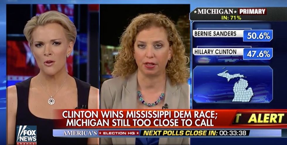 Watch DNC Chair's Response When Fox News Host Points Out Clinton Faces Possible Indictment