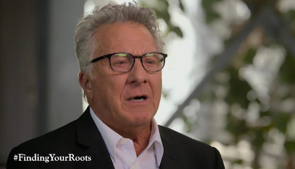 TV Show's Revelation About Dustin Hoffman's Roots Brings the Actor to Tears