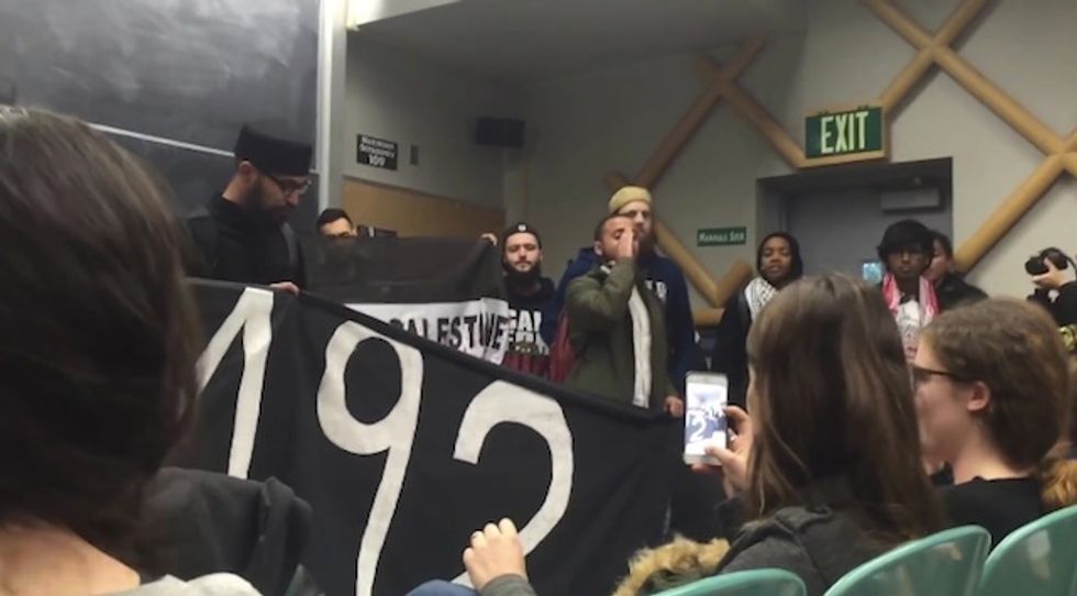 On Heels of Deadly Knife Attacks, Pro-Palestinian Campus Protesters Interrupt Israeli Speaker With Chants of ‘Allahu Akbar’ and ‘Long Live the Intifada’
