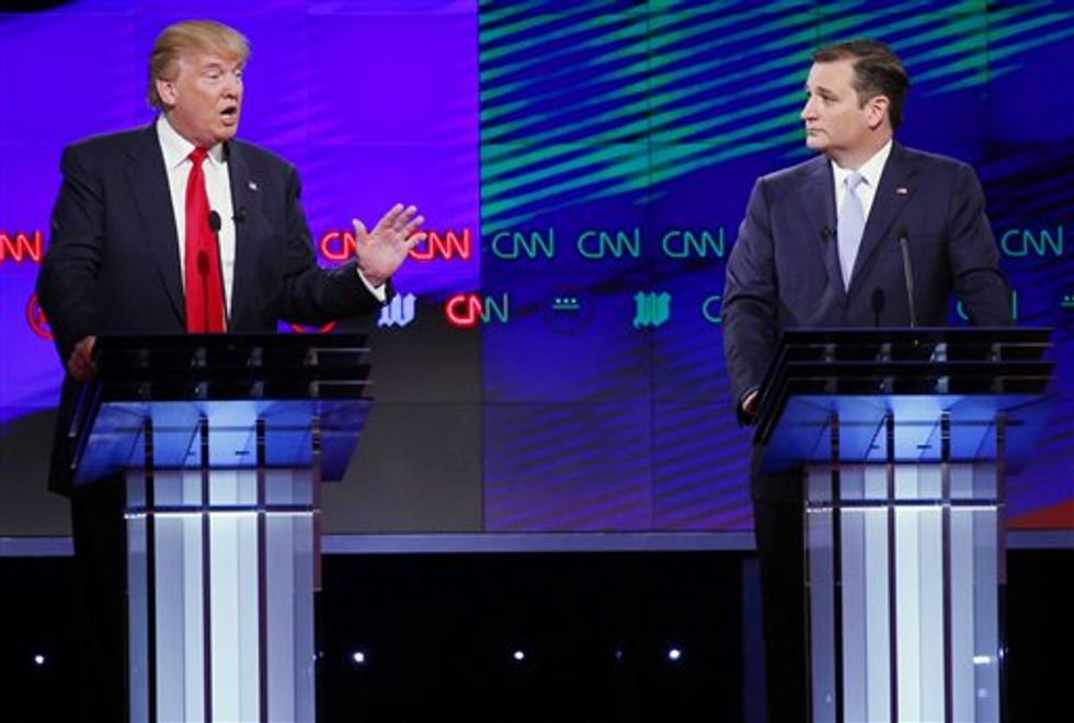 GOP Hopefuls Do Delegate Math — Trump Acknowledges There Are Two People Onstage Who Could Win