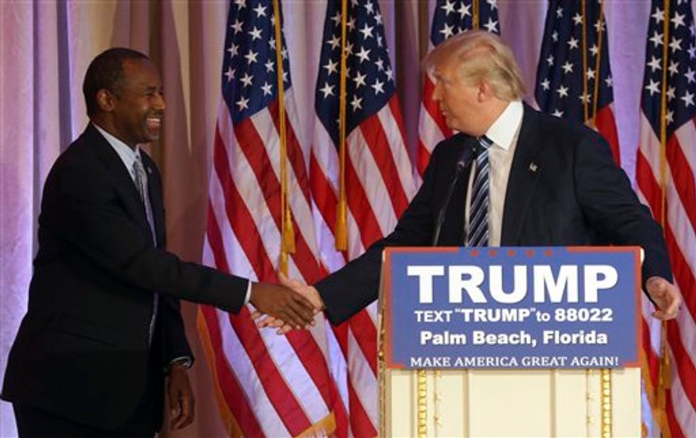 Carson Says He and Trump Have 'Buried the Hatchet' — but Check Out What Trump Has Said About His Former Rival in the Past
