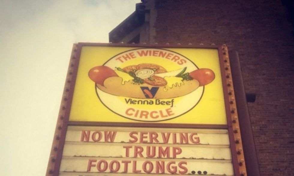 Donald Trump Might be Disappointed After Getting an Eyeful of Chicago Hot Dog Stand's New Item — 'The Trump Footlong\