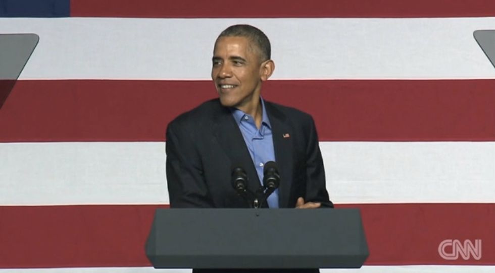 Watch: President Obama Jokes About Trump Steaks at Fundraiser