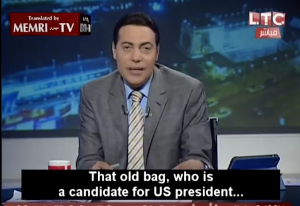 Egypt TV Host Says Hillary Clinton Is an 'Old Bag' and 'Just as Bad' as Trump