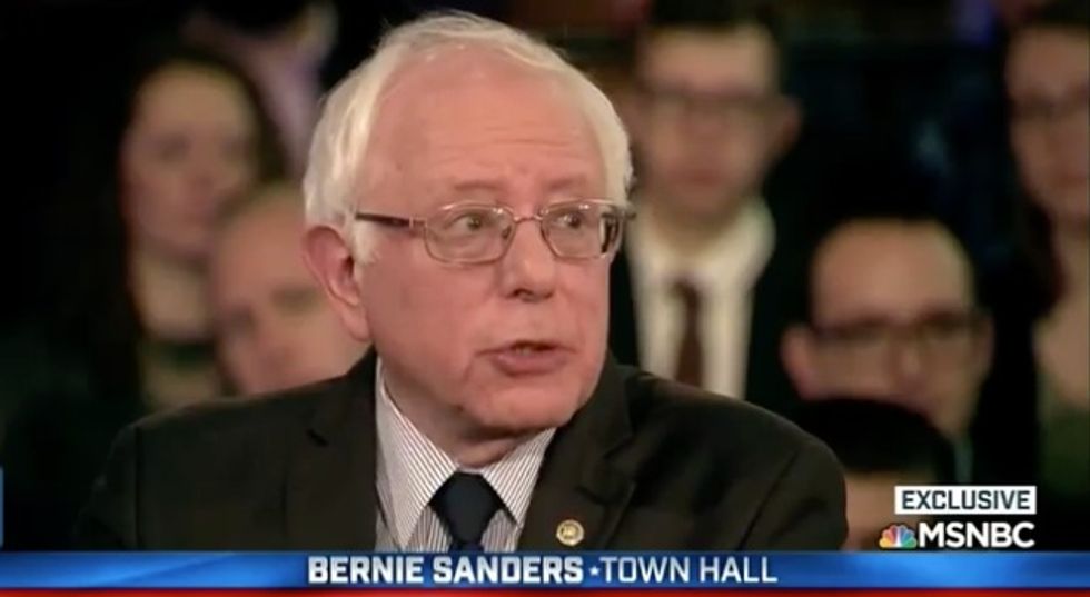 Watch the Moment Bernie Sanders Learns Truth After Assuming Dark-Skinned Town Hall Questioner Is ‘Muslim’