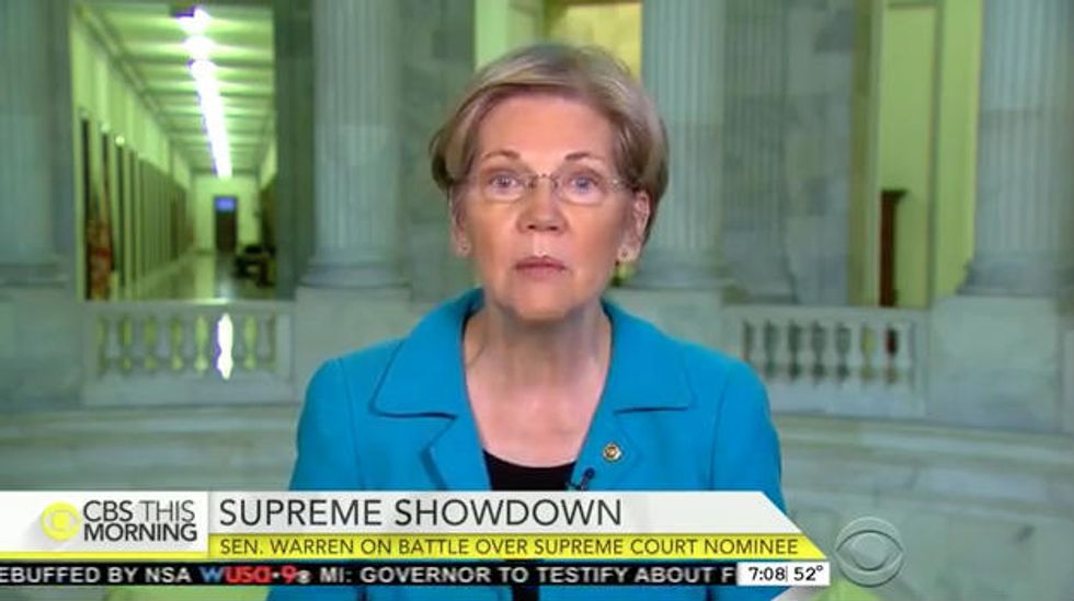 Watch Elizabeth Warren Literally Dodge Answering 11 Questions in a Row During CBS Interview