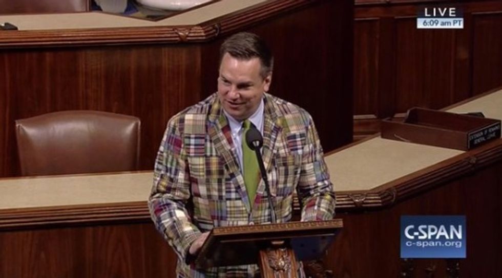 The Touching Reason Why a Congressman Wore a Crazy Suit on the House Floor