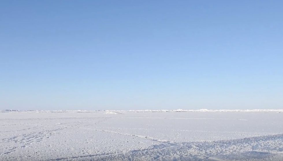 Take a Look at This Arctic Scene — Seconds Later, Nuke Submarine Surfaces & Breaks Through the Ice