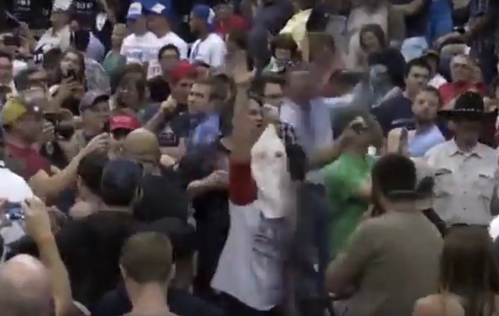 Man Caught on Video Beating Trump Protester at Tucson Rally Is an Airman — but Is There More Than Initial Videos Showed?