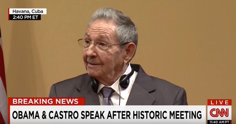 Take a Look at How Raul Castro Reacts When CNN Reporter Asks Him About Political Prisoners