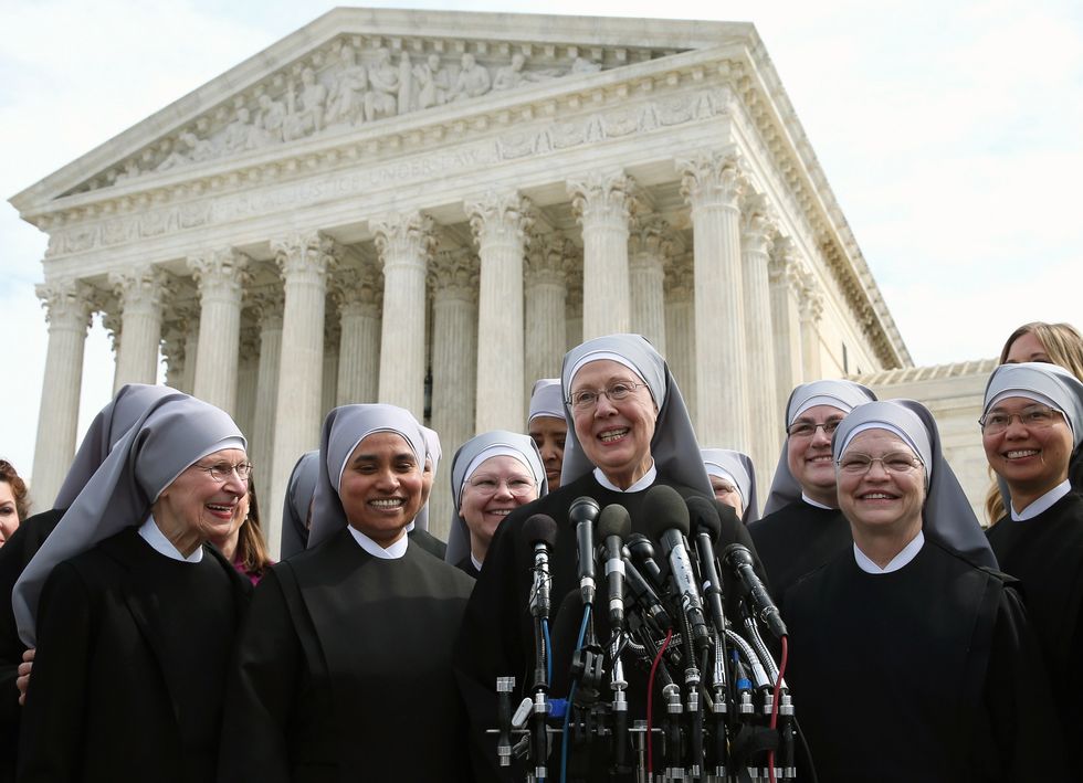 We Will Have Nun of It': Protestors Chant Outside the Supreme Court During Oral Arguments in the Little Sisters of the Poor Case