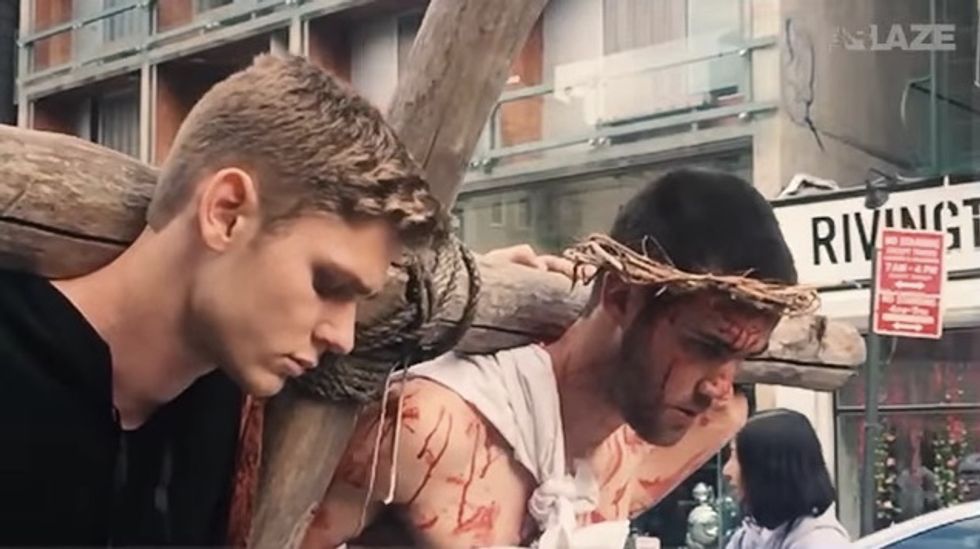 Watch the Powerful Easter Ritual Performed by Christians Each Year in the Streets of New York City 