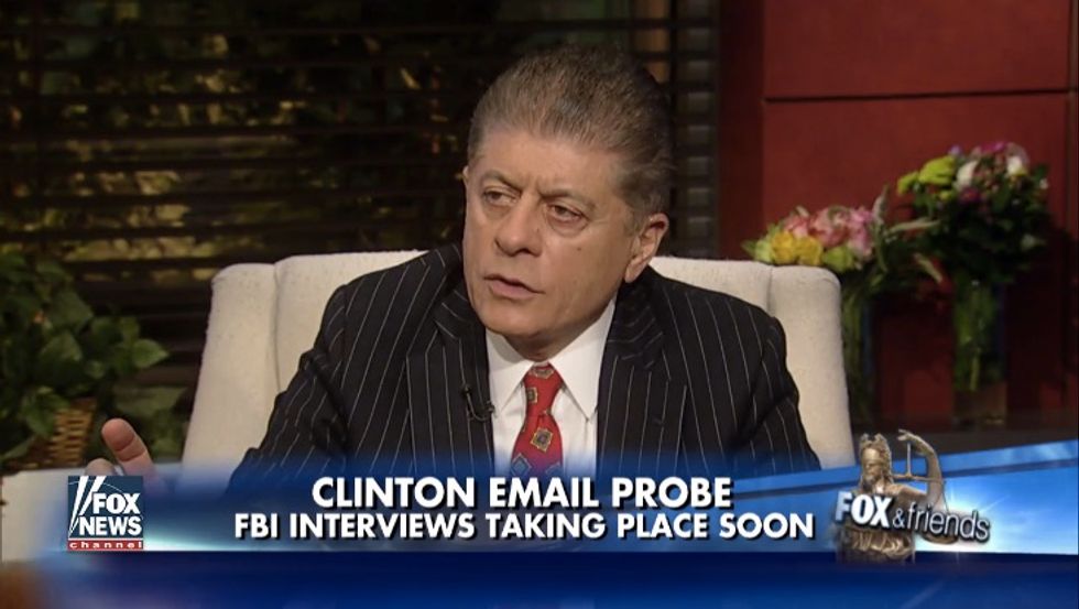 Judge Napolitano Says New Phase of FBI Investigation Is 'Very, Very Dangerous' for Clinton Aides — and He Has a Prediction