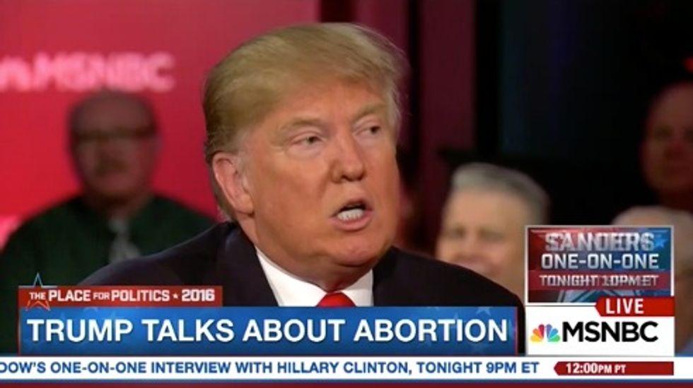 Inept and Reckless': Pro-Life and Pro-Choice Groups Slam Trump's Remark That There Should Be 'Punishment' for Women Who Have Abortions