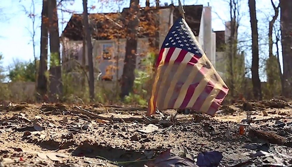 Veterans' Graves Lie Underwater, Uncared For Among Fields of Rubble at New Jersey Cemetery 