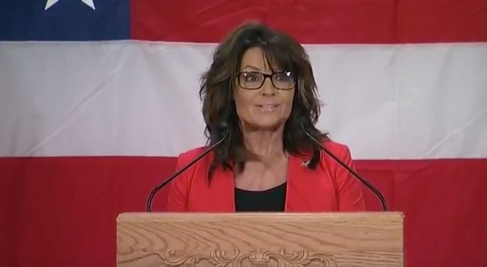 Palin Takes Swing at Beck in Rambling Speech at Wisconsin GOP Dinner