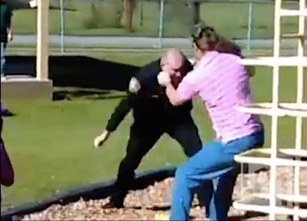 Witnesses Call 911 After Man Picks Up Child That Doesn’t Belong to Him at Playground. After Cop Tells Him to Let the Kid Go, the Situation Explodes.