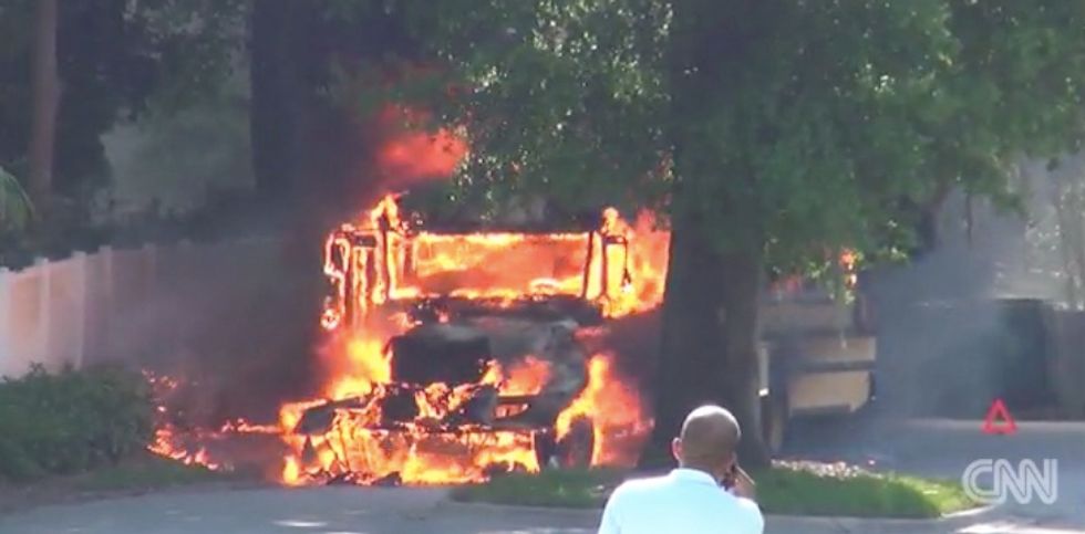 'All Of a Sudden, Ka-Boom!' — Driver Evacuates Students from School Bus Just Minutes Before It Mysteriously Explodes