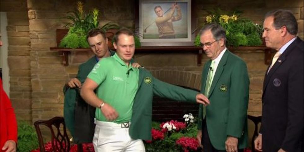 Watch: Jordan Spieth Blows Giant Lead at the Masters, Then Has to Awkwardly Put the Green Jacket on Opponent Danny Willett