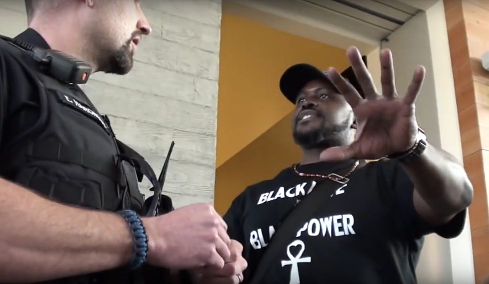 Black Activist Tells Campus Cop to Eject Videographer From Public 'Black Love' Event: 'Either You're Going to Handle It or You're Not