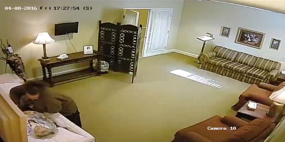 Caught on Camera: Suspect Steals Wedding Ring off Hand of Dead Woman at Texas Funeral Home