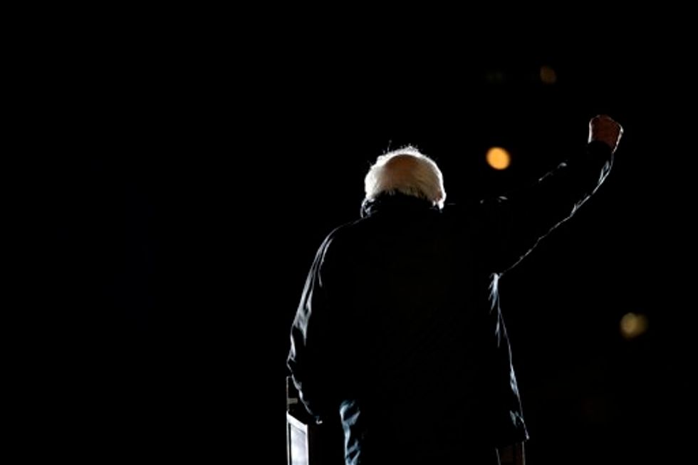 Sanders Supporter Tells Crowd Not to Elect 'Democratic Whores,' Then Swiftly Apologizes