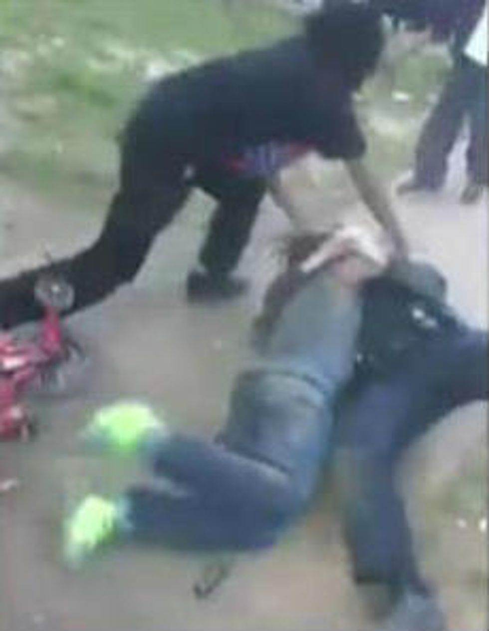 Officer Sees Man Allegedly Assaulting Woman in Middle of Rowdy Crowd — When He Tries to Make Arrest, All Hell Breaks Loose