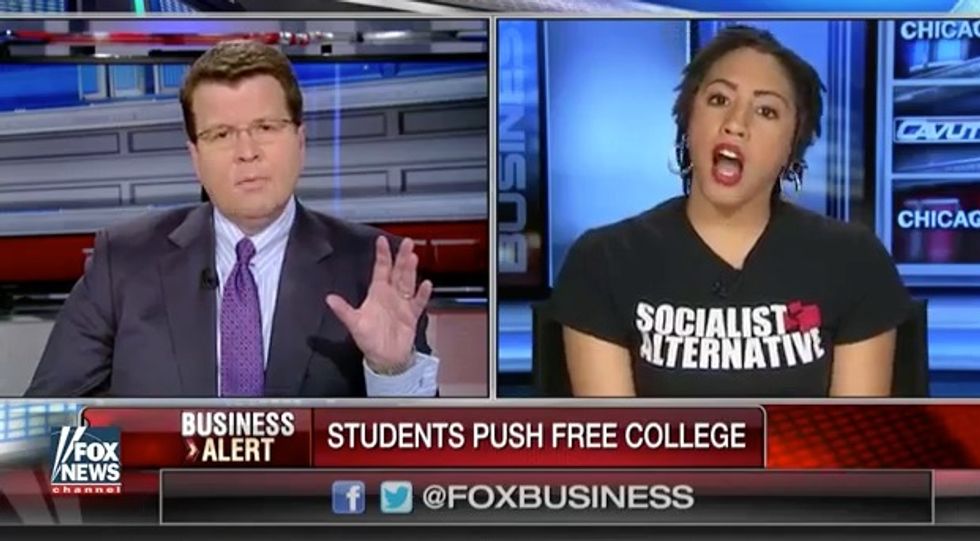 Neil Cavuto Clashes With 'Million Student March' Organizer in 'Socialist' Shirt After She Claims Capitalism Has Been Proven 'Illegitimate