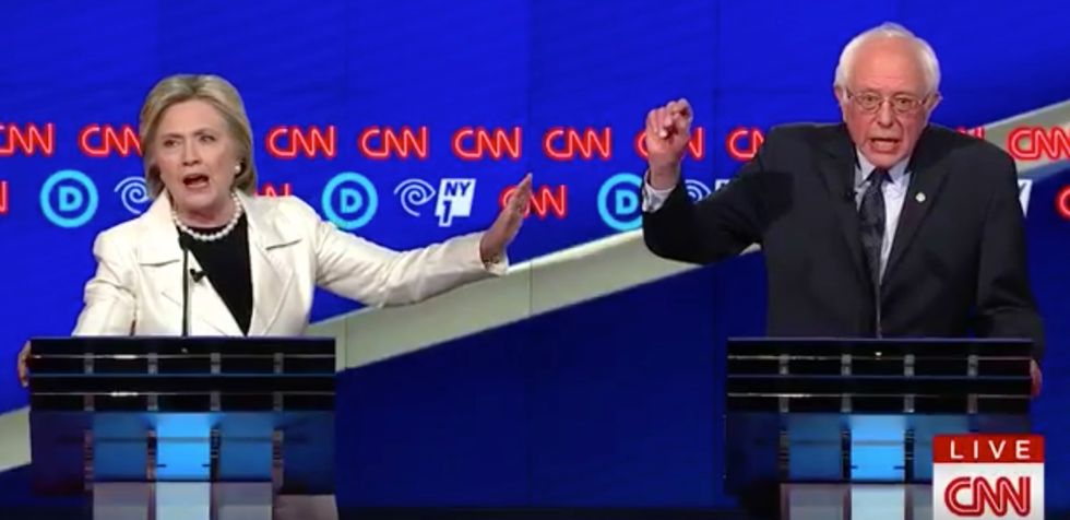 This Was the Moment Wolf Blitzer Briefly Lost Control of the CNN Democratic Debate
