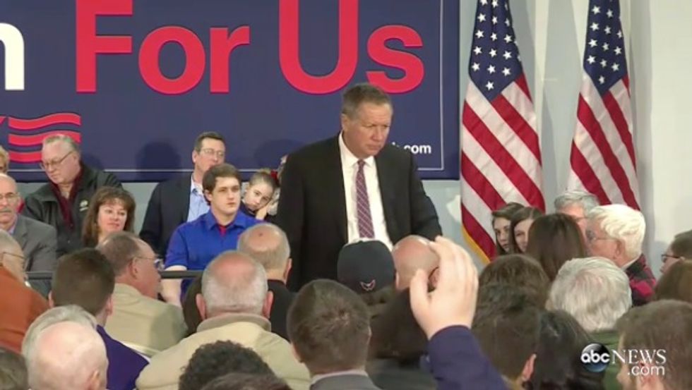 I'd Also Give You One Bit of Advice': Watch How Kasich Responds When Asked About Sexual Assaults on College Campuses