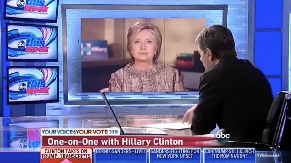 See Stephanopoulos' Reaction When Clinton Claims She’s Ignorant About 9/11 Legislation