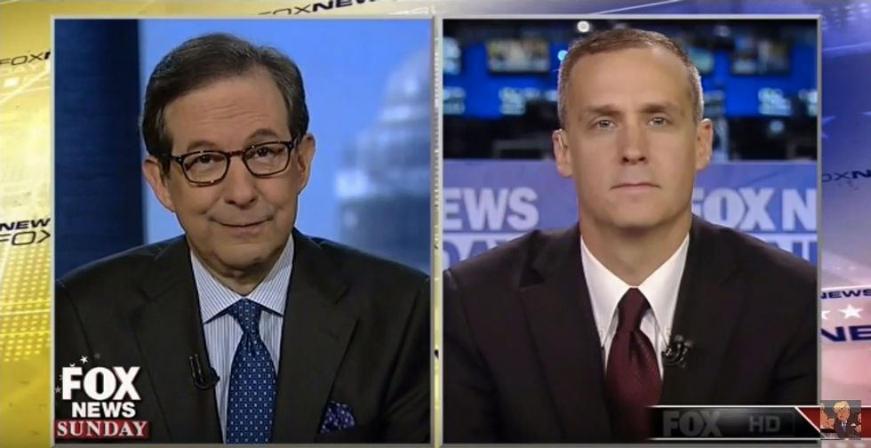 See How Trump Campaign Manager Corey Lewandowski Responds When Asked If He Will 'Apologize' to Ex-Breitbart Reporter