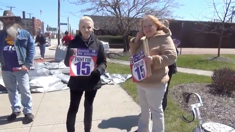 Watch ‘Fight for 15’ Union Workers' Reaction When Asked How Much Their Union President Gets Paid