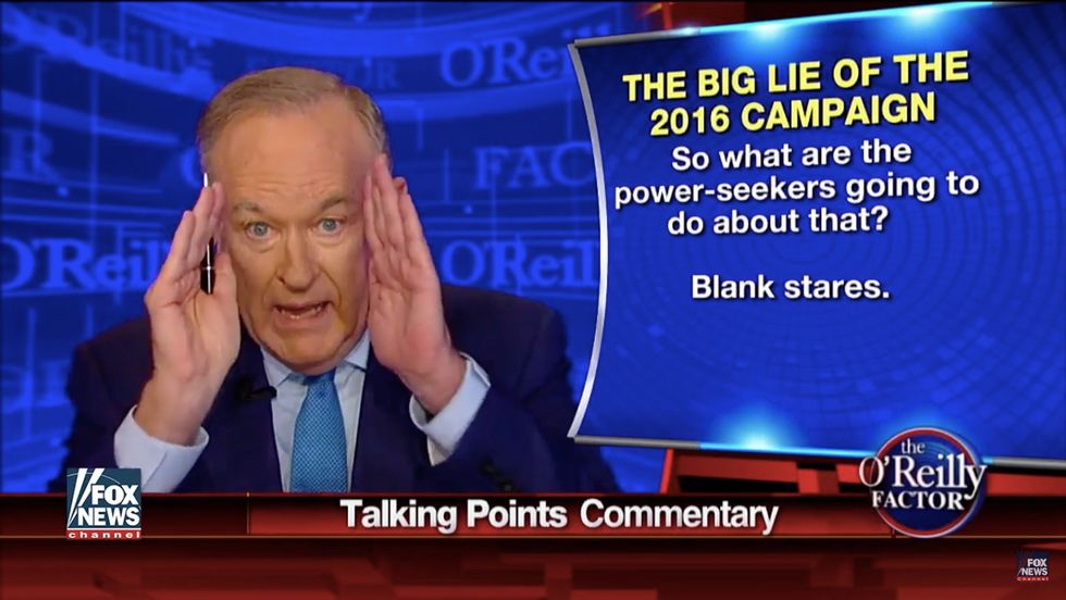 Bill O’Reilly Slams 'Smear Merchants' Who Say He’s Racist for Asking Trump About Jobs for 'Ill-Educated' Black People