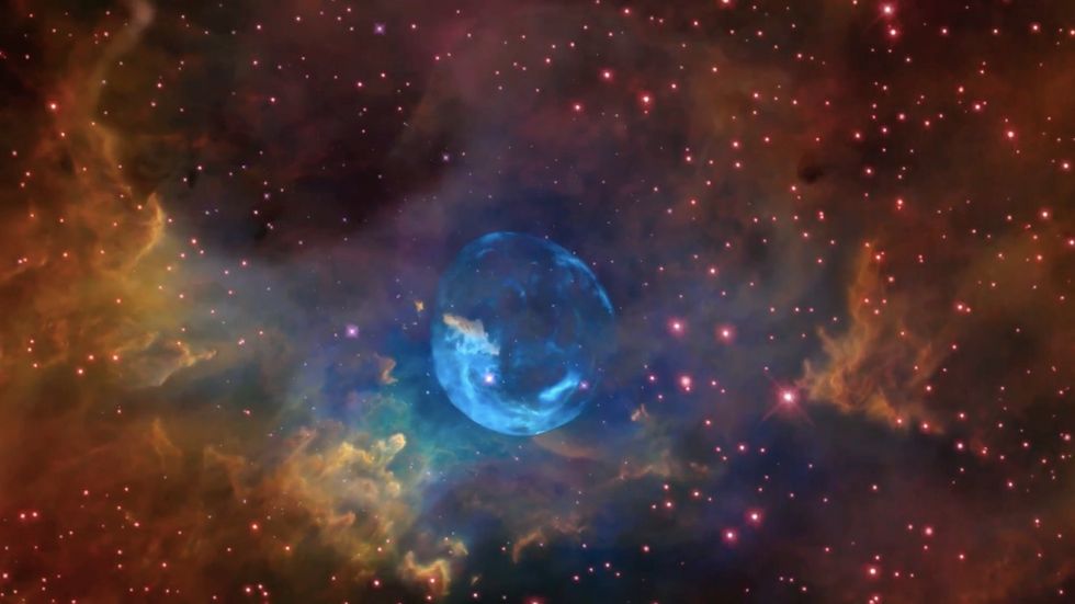 Gigantic Star Blows Big Cosmic Bubble into Outer Space in Newly Released NASA Image