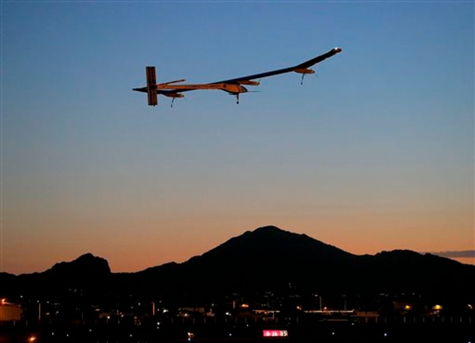 Solar Plane Reaches California After Flight Across Pacific
