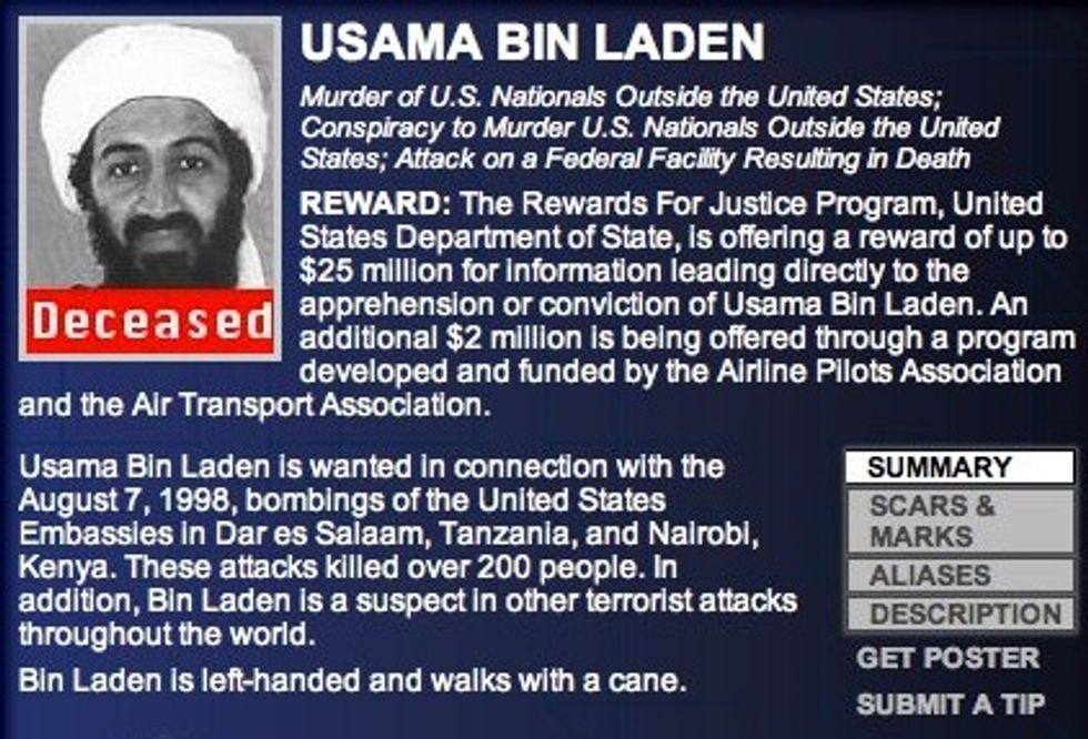 Here's How the CIA Marked the Fifth Anniversary of Killing Osama Bin Laden