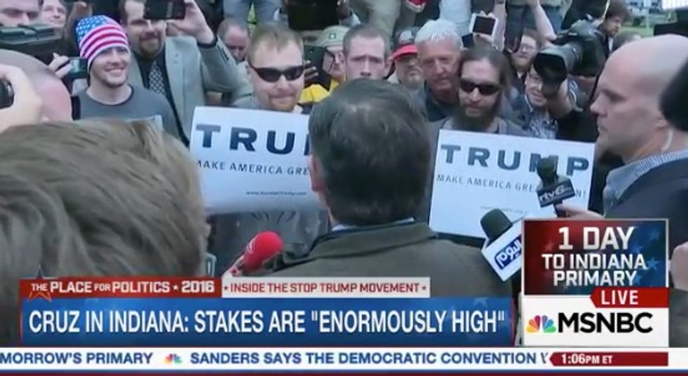 ‘You Are the Problem’: Cruz Engages in Tense Spontaneous Debate With Die-Hard Trump Supporters Outside Indiana Event