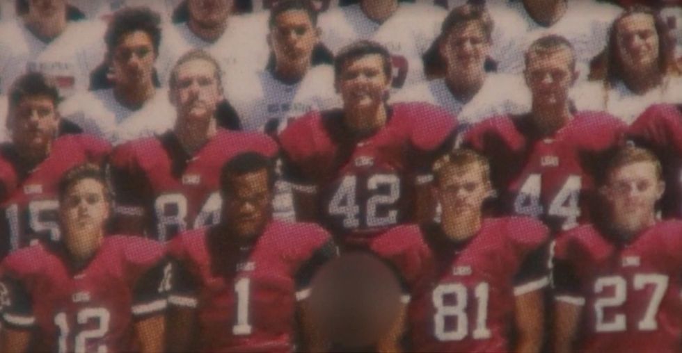 HS Senior Says He Pulled Off Outrageous Football Team Photo Prank on a Dare. He Now Faces 70 Criminal Charges.