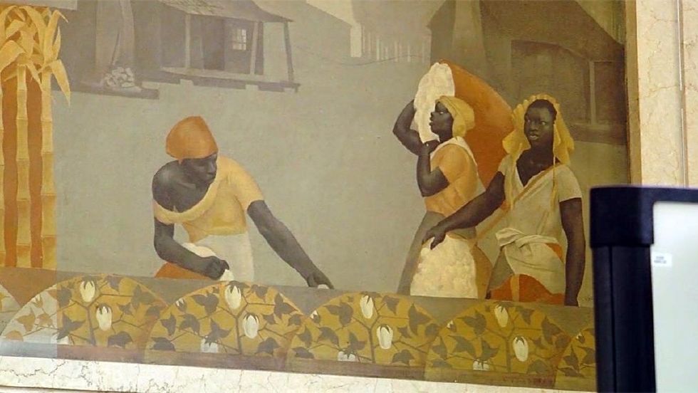 Alabama County Wants to Cover Up Courthouse Murals Depicting 'Old South' and 'New South