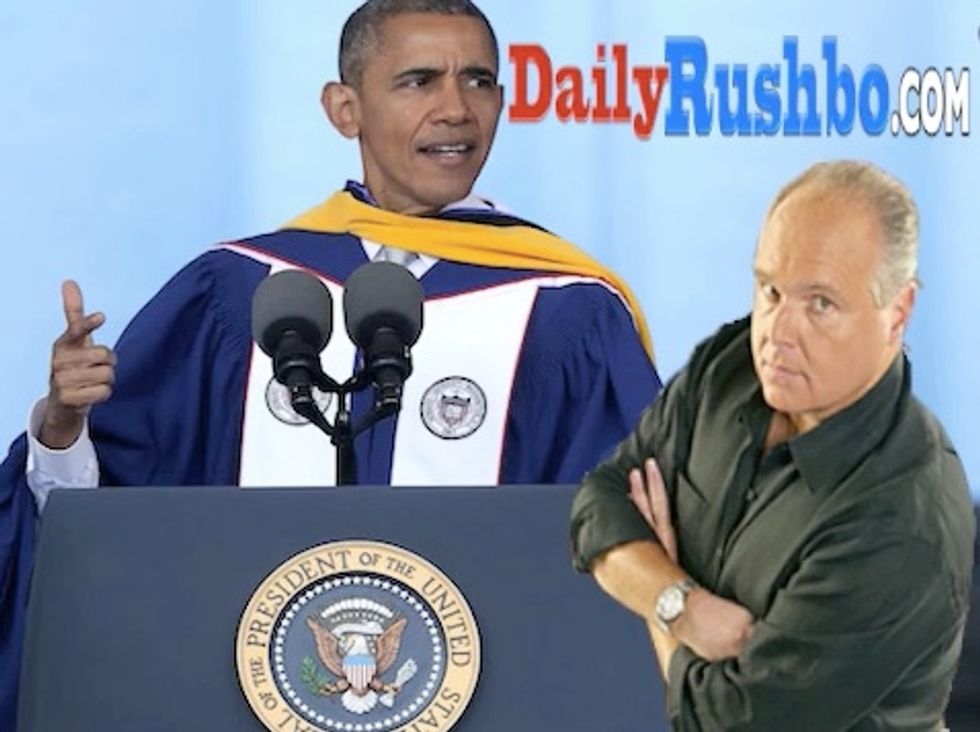 Limbaugh Says This Graduation Message Obama Sent to Black Students at Howard University Is ‘Hideous’
