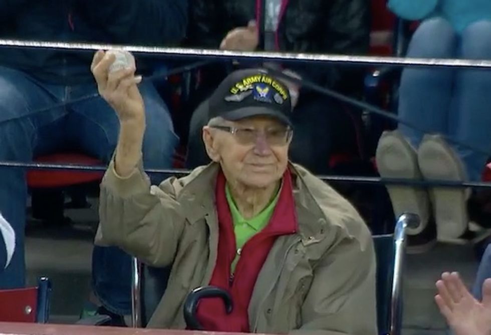 100-Year-Old WWII Vet Receives a Birthday Surprise at Red Sox Game