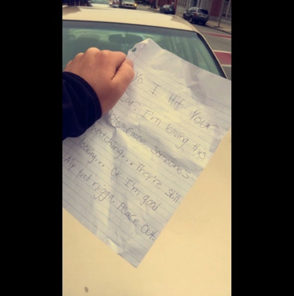 Man’s Parked Car Hit by Another Driver — He Says the Note He Found Is ‘Hands Down the Funniest Thing\