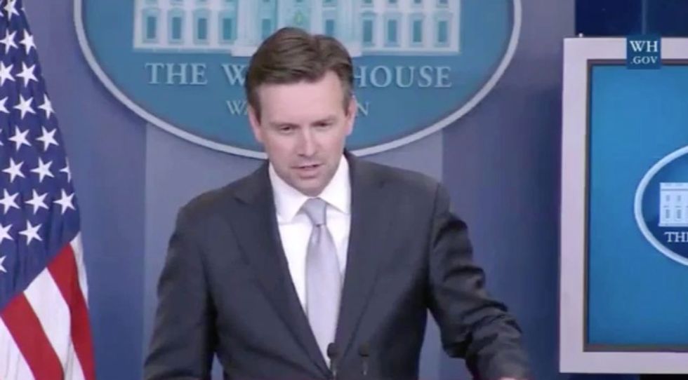 See How Josh Earnest Responds When Asked About Request for Rhodes to Testify About Iran Deal
