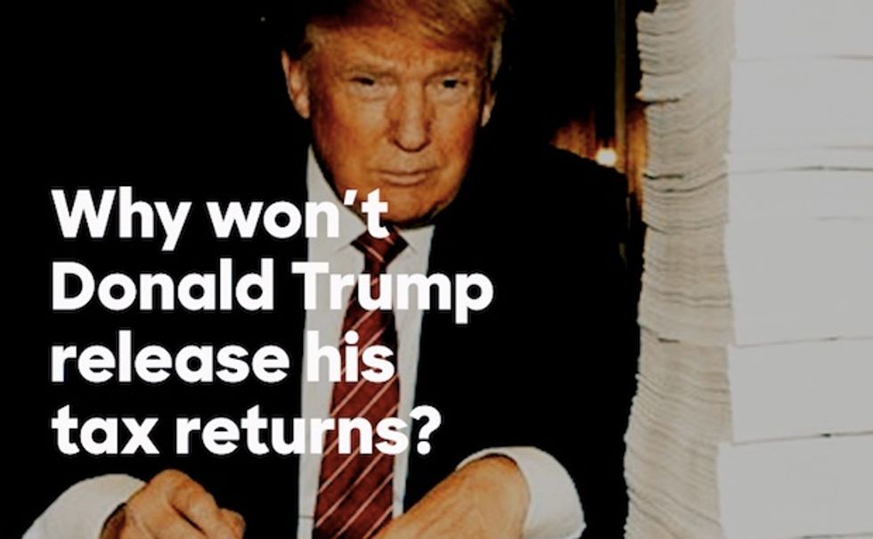 Clinton Campaign Releases Hard-Hitting New Ad Slamming Trump's Refusal to Release Tax Returns