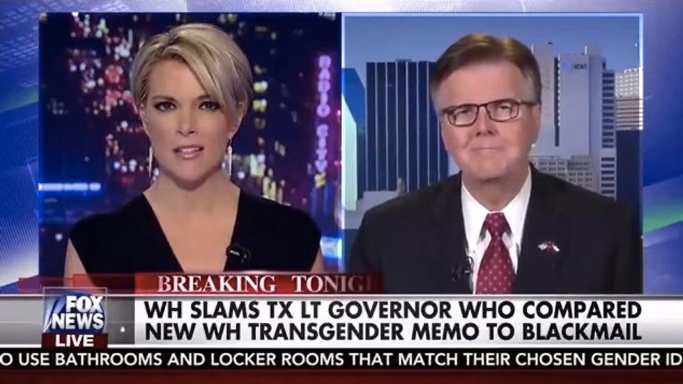 ‘I Don’t Think I’m Missing Anything’: Megyn Kelly Challenges Texas Lt. Gov Dan Patrick on Trans Bathroom Action