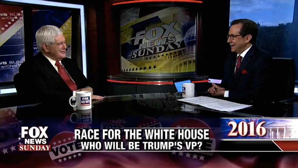 Gingrich Says He 'Would Be Hard-Pressed Not to Say Yes' to Being Trump's VP