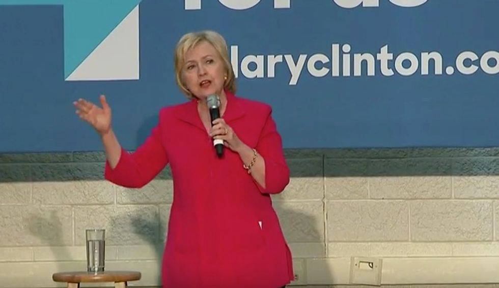 Clinton Takes on Heckler At Rally: 'It's Time People Stop Listening to Republican Propaganda