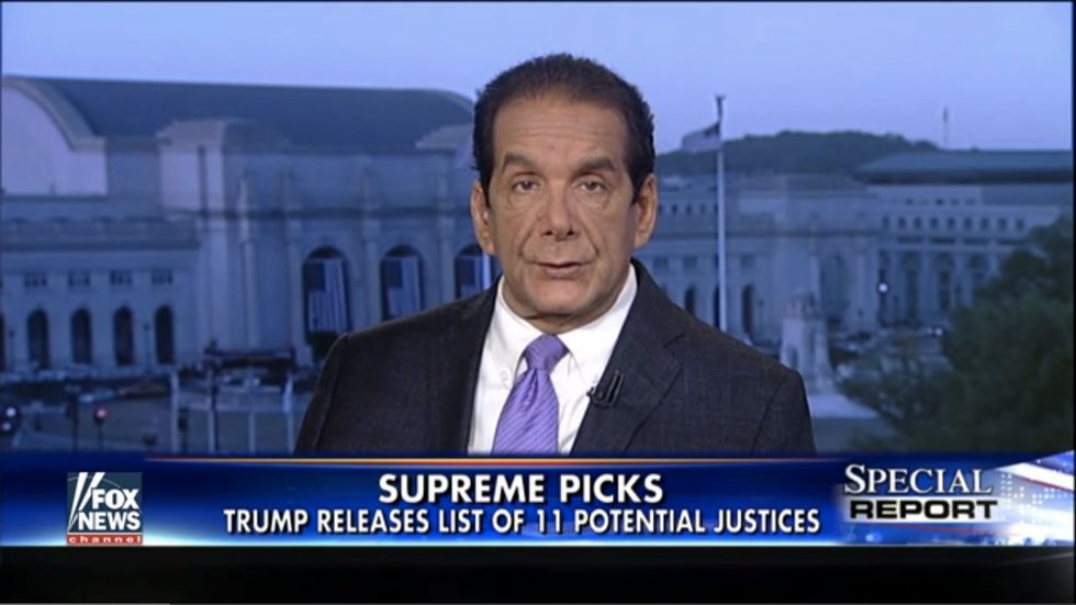 Krauthammer: Trump's Supreme Court Picks Will Have 'Dramatic Effect' on Republican Party Unity
