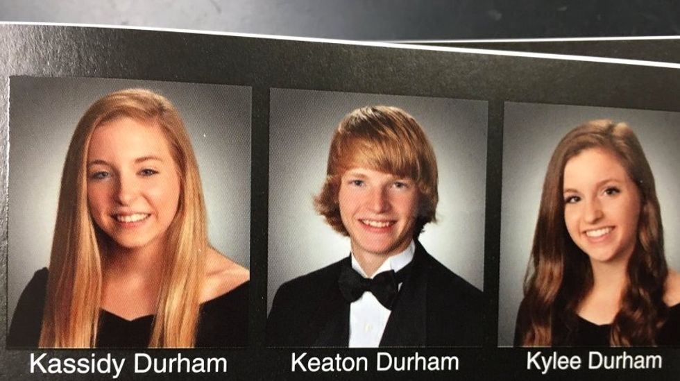 Brilliant': Triplets Tell Clever 'Knock Knock' Joke Using Senior Yearbook Photo